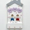 Home Sweet Home Keyholder Two Characters Face on View