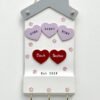 Home Sweet Home Keyholder Two Hearts Face on View