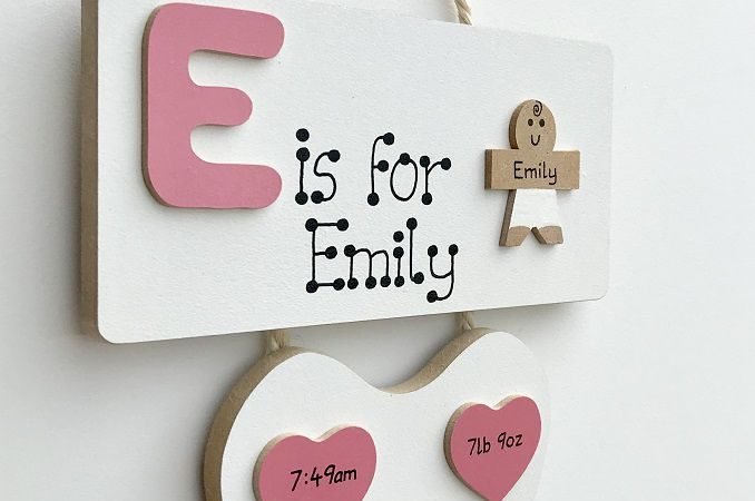 Personalised Letter Baby Plaque