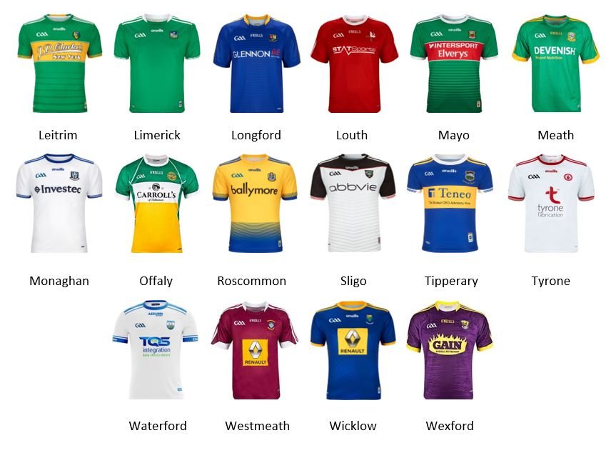 all gaa jerseys