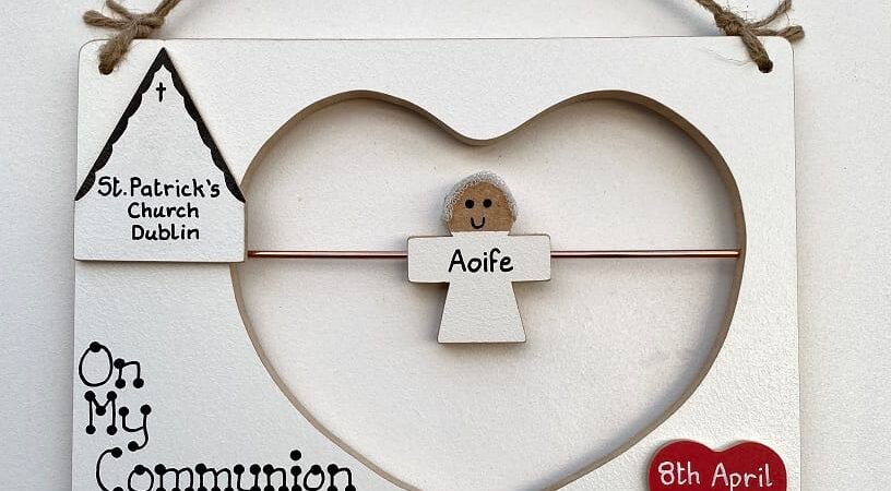 Personalised Christening/Communion Plaque