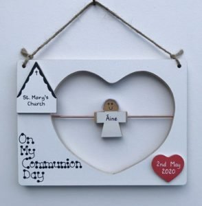 Personalised Communion Plaque