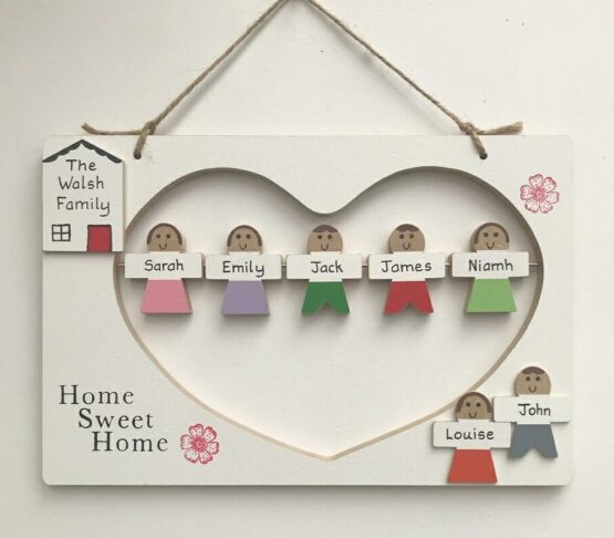 5 Character Family Plaque