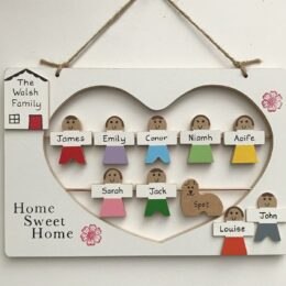 8 Character Family Plaque