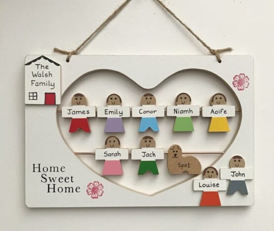 8 Character Family Plaque