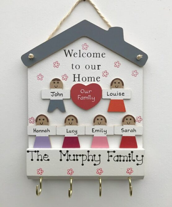 Large Welcome to our Home Keyholder
