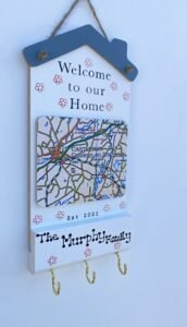 Single Map KeyholderSingle Map Keyholder - Farna Crafts