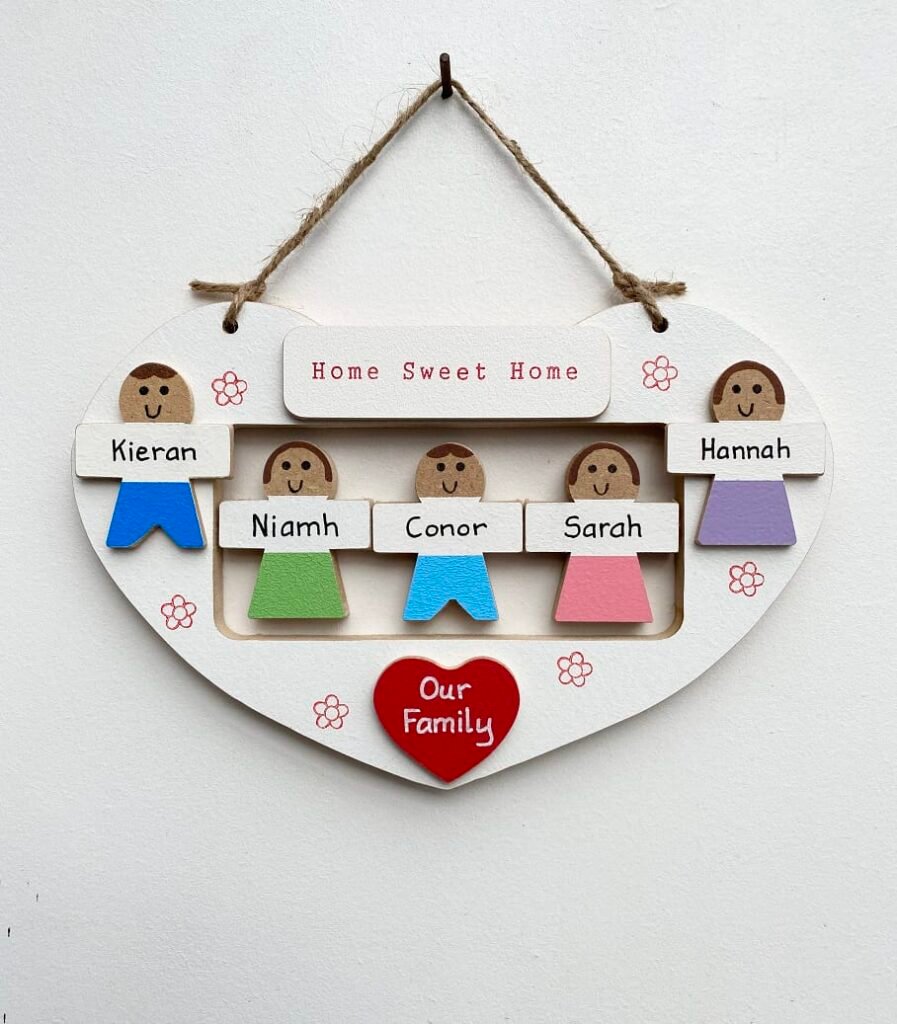 Family Heart Plaque