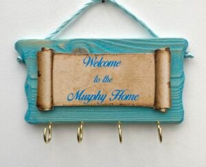 Blue Pine Keyholder  
