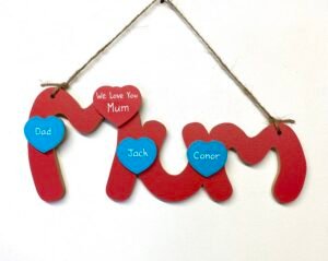 Cut Out Mum Plaque
