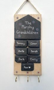 Large Slate Family keyholder.