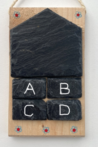 Large Slate Family keyholder.