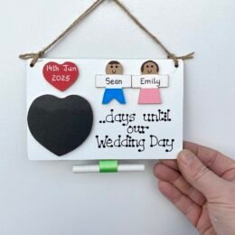 2 Character Countdown Plaque