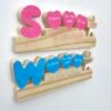 Pine Baby Letter Stand