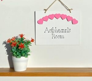 Coloured Hearts Sign